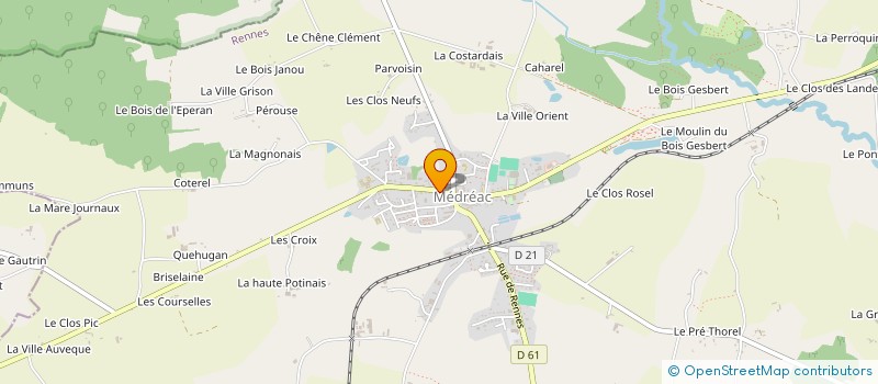 localisation de l'entreprise MONSIEUR RAYMOND BECHU  MEDREAC