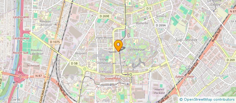 localisation de l'entreprise MONSIEUR RAYMOND BECLANGER à GRENOBLE