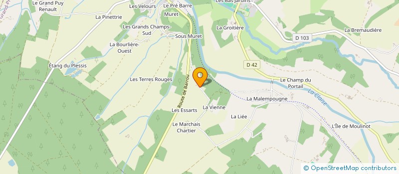 localisation de l'entreprise MONSIEUR RAYMOND BEILLOUIN  BARROU