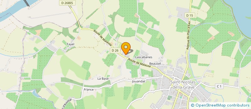 localisation de l'entreprise MONSIEUR RAYMOND BENEY  SAINT-NICOLAS-DE-LA-GRAVE