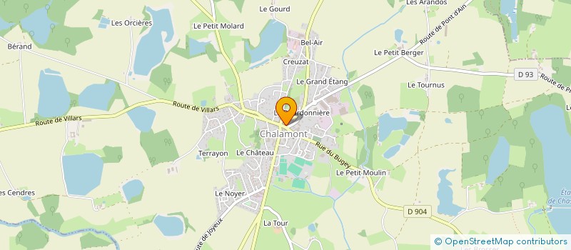 localisation de l'entreprise MONSIEUR RAYMOND BERLAND à CHALAMONT