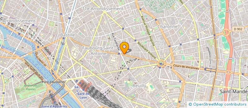 localisation de l'entreprise MONSIEUR RAYMOND BERTRAND  PARIS 11