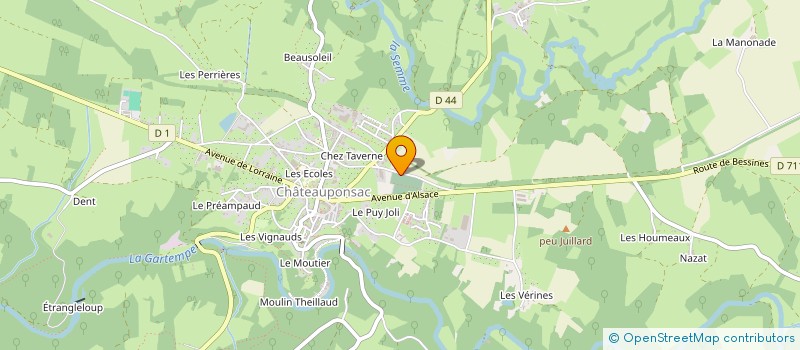 localisation de l'entreprise MONSIEUR RAYMOND BIARNAIX à CHATEAUPONSAC