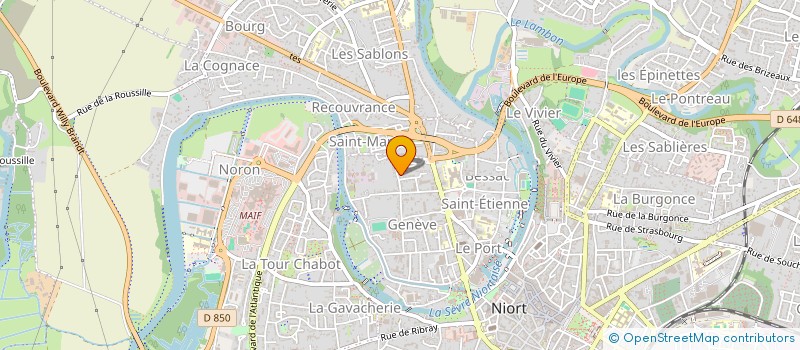 localisation de l'entreprise MONSIEUR RAYMOND BLANC à NIORT