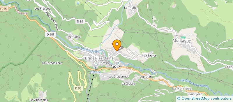 localisation de l'entreprise MONSIEUR RAYMOND BLANC TAILLEUR  BRIDES-LES-BAINS