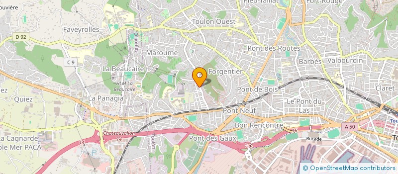 localisation de l'entreprise MONSIEUR RAYMOND BOCCARON  TOULON