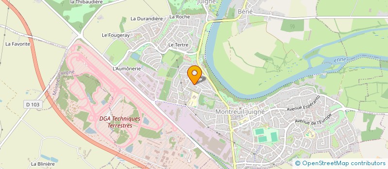 localisation de l'entreprise MONSIEUR RAYMOND BONDU à MONTREUIL-JUIGNE