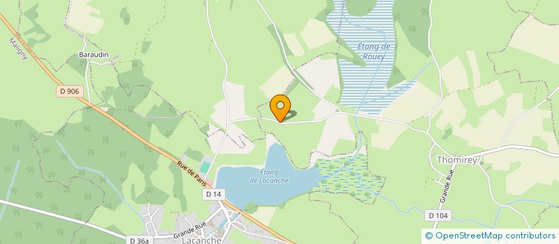 localisation de l'entreprise MONSIEUR RAYMOND BONIN  THOMIREY