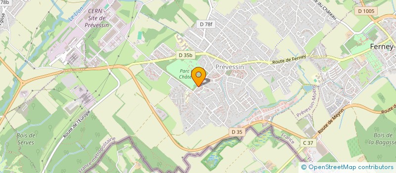 localisation de l'entreprise MONSIEUR RAYMOND BONJOUR  PREVESSIN-MOENS