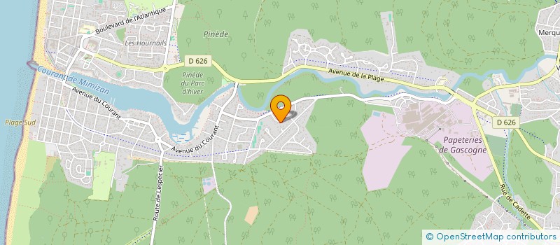 localisation de l'entreprise MONSIEUR RAYMOND BONNARDEL  MIMIZAN