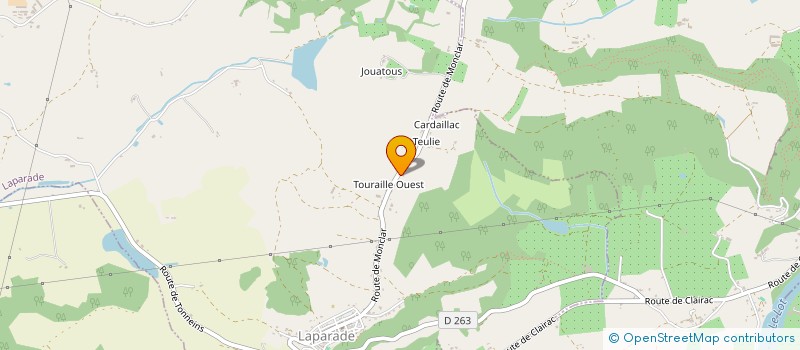 localisation de l'entreprise MONSIEUR RAYMOND BONNE  LAPARADE