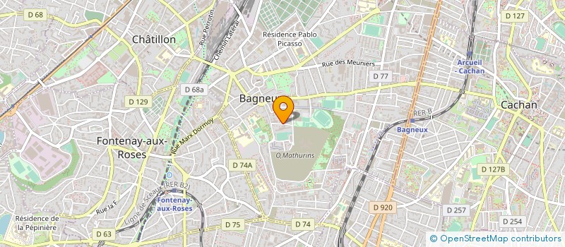 localisation de l'entreprise MONSIEUR RAYMOND BONPAPA à BAGNEUX