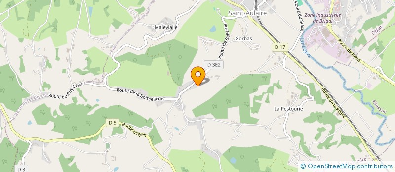 localisation de l'entreprise MONSIEUR RAYMOND BOSCHE  SAINT-AULAIRE