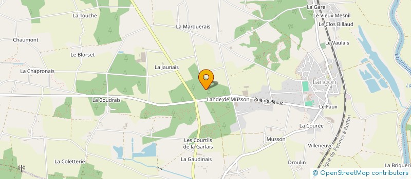 localisation de l'entreprise MONSIEUR RAYMOND BOTERF à LANGON