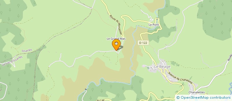 localisation de l'entreprise MONSIEUR RAYMOND BOURDELIN  LE BEAGE