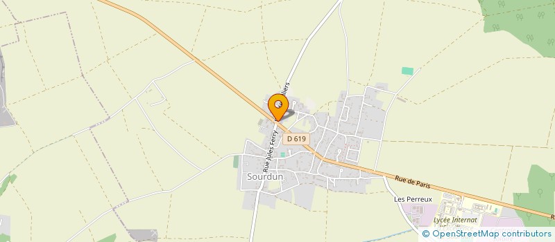 localisation de l'entreprise MONSIEUR RAYMOND BOURGEOIS  SOURDUN