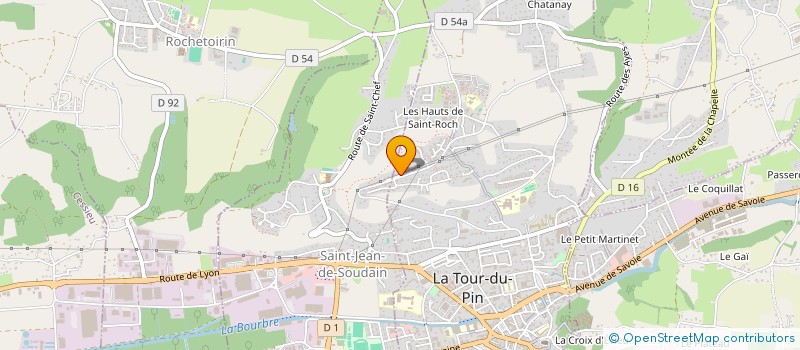 localisation de l'entreprise MONSIEUR RAYMOND BOURGEY à LA TOUR-DU-PIN