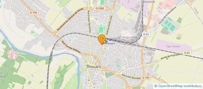 localisation de l'entreprise MONSIEUR RAYMOND BOURREAU à THOUARS