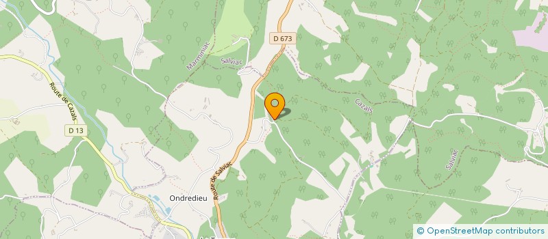 localisation de l'entreprise MONSIEUR RAYMOND BOUYGUES  CAZALS