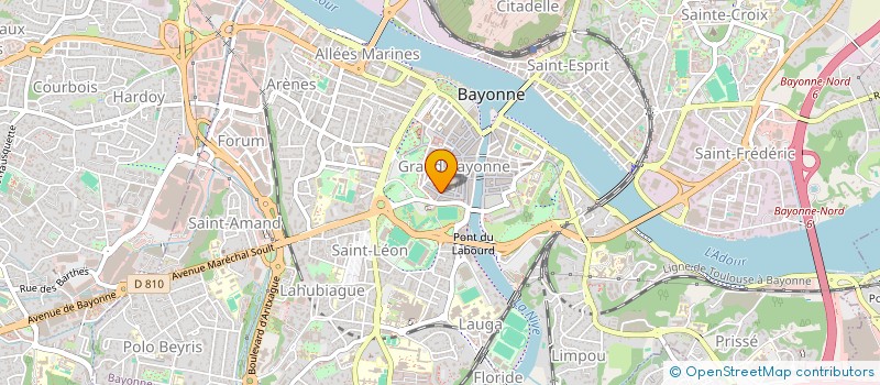 localisation de l'entreprise MONSIEUR RAYMOND BOUZIGUES à BAYONNE