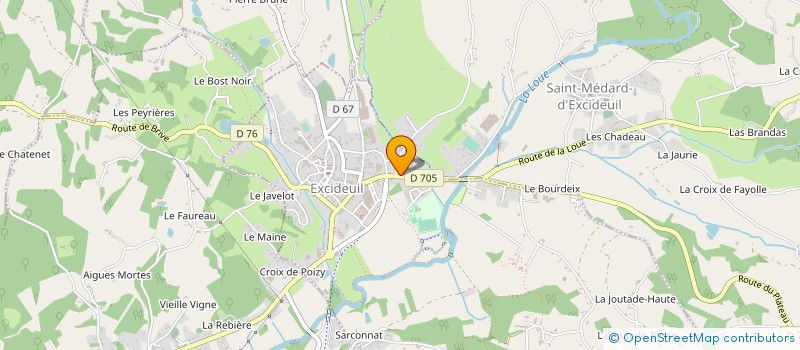 localisation de l'entreprise MONSIEUR RAYMOND BRANDY à EXCIDEUIL