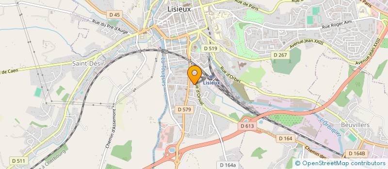 localisation de l'entreprise MONSIEUR RAYMOND BRETTEVILLE à LISIEUX