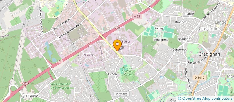 localisation de l'entreprise MONSIEUR RAYMOND BROUILLET  GRADIGNAN