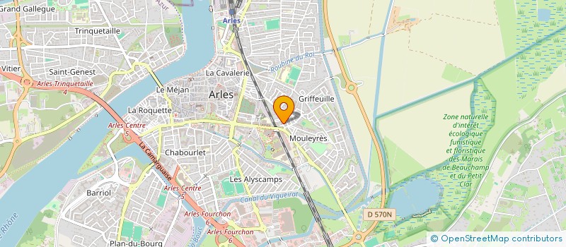 localisation de l'entreprise MONSIEUR RAYMOND BROUILLET  ARLES