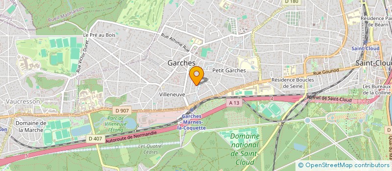 localisation de l'entreprise MONSIEUR RAYMOND BRUN à GARCHES