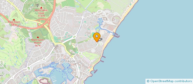localisation de l'entreprise MONSIEUR RAYMOND BRUNET MANQUAT  AGDE