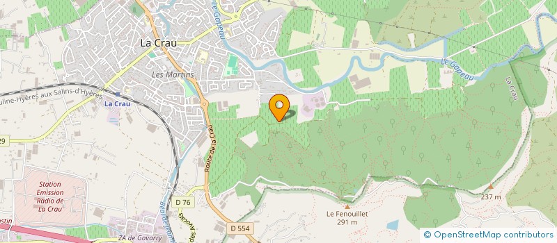 localisation de l'entreprise MONSIEUR RAYMOND BRUNO  LA CRAU