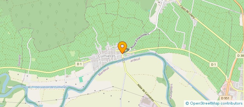 localisation de l'entreprise MONSIEUR RAYMOND BUFFET  CUMIERES