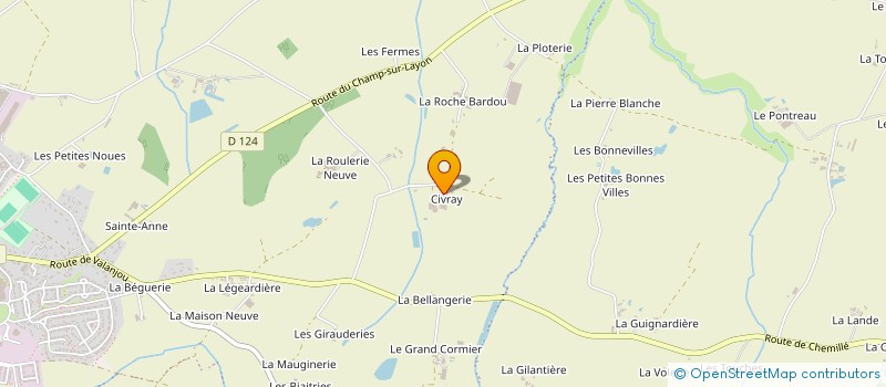 localisation de l'entreprise MONSIEUR RAYMOND CAILLEAU à CHEMILLE-EN-ANJOU