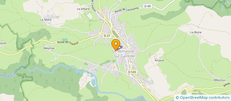 localisation de l'entreprise MONSIEUR RAYMOND CANU  LE MONASTIER-SUR-GAZEILLE