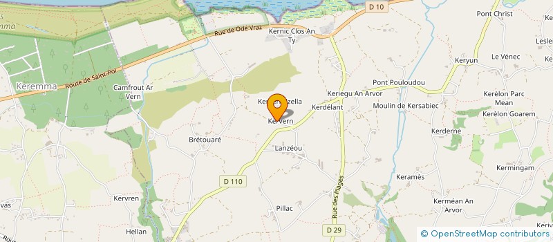 localisation de l'entreprise MONSIEUR RAYMOND CAROFF  PLOUNEVEZ-LOCHRIST