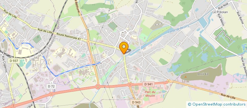 localisation de l'entreprise MONSIEUR RAYMOND CARPENTIER à BEUVRY
