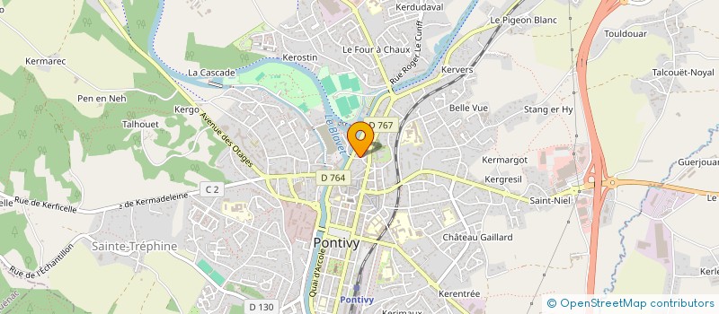 localisation de l'entreprise MONSIEUR RAYMOND CARPENTIER  PONTIVY