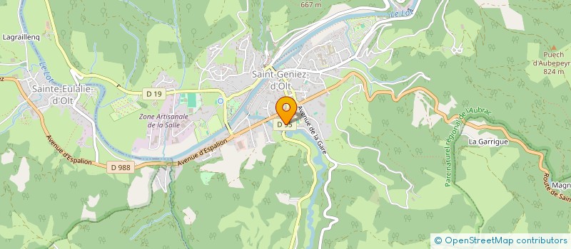 localisation de l'entreprise MONSIEUR RAYMOND CAVALIE à SAINT GENIEZ D'OLT ET D'AUBRAC
