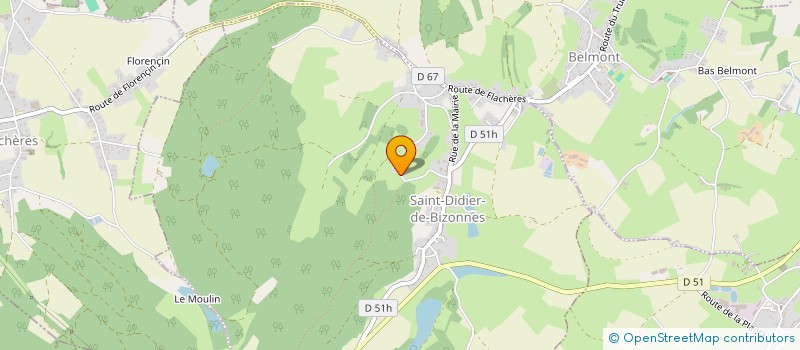 localisation de l'entreprise MONSIEUR RAYMOND CECILLON  SAINT-DIDIER-DE-BIZONNES