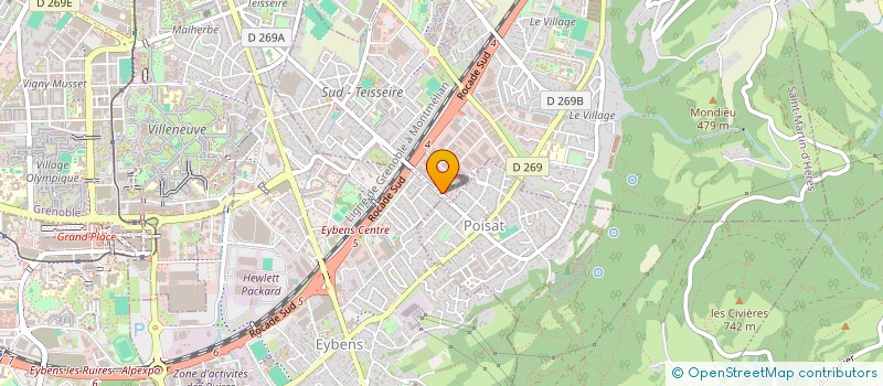 localisation de l'entreprise MONSIEUR RAYMOND CELLAURO  SAINT-MARTIN-D'HERES