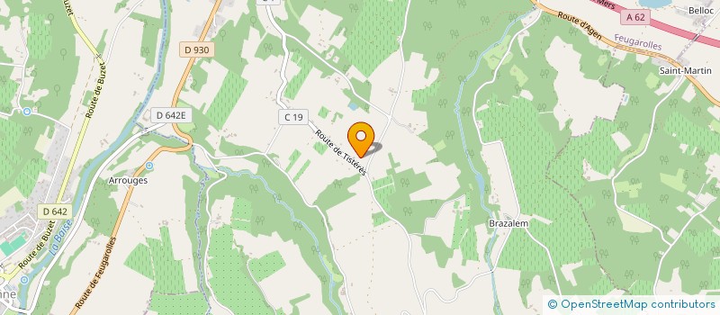 localisation de l'entreprise MONSIEUR RAYMOND CESA  BAZENS