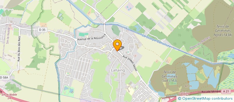 localisation de l'entreprise MONSIEUR RAYMOND CEUGNIET à LALLAING
