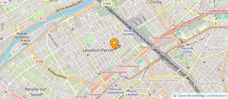 localisation de l'entreprise MONSIEUR RAYMOND CHAPELLE à LEVALLOIS-PERRET