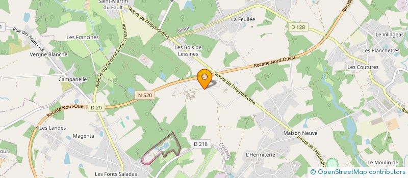 localisation de l'entreprise MONSIEUR RAYMOND CHARAPOU  COUZEIX