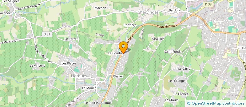 localisation de l'entreprise MONSIEUR RAYMOND CHARLEUX  PORTE DES PIERRES DOREES