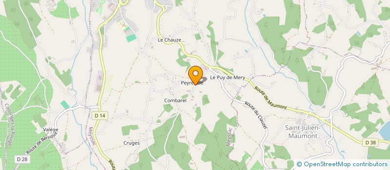 localisation de l'entreprise MONSIEUR RAYMOND CHASSAING  MEYSSAC