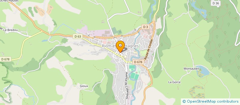 localisation de l'entreprise MONSIEUR RAYMOND CHAUVET à RIOM-ES-MONTAGNES