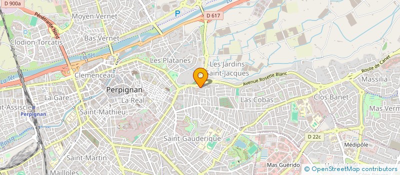 localisation de l'entreprise MONSIEUR RAYMOND CHAUVET à PERPIGNAN