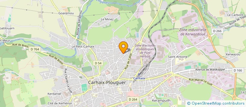 localisation de l'entreprise MONSIEUR RAYMOND COLEY à CARHAIX-PLOUGUER