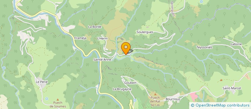 localisation de l'entreprise MONSIEUR RAYMOND COMBETTES  SENERGUES